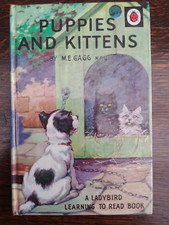 Vintage Ladybird Book Learning to Read Book - Puppies and Kittens - Series 563