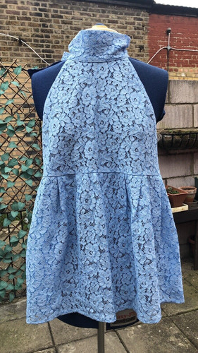 Zara blue sleeveless pussy - zara,