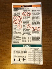 Genie SLA Material Lift Decal