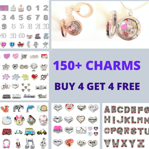 Floating charms for - ,