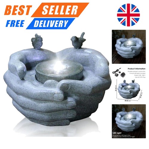 Cupped hands water fountain - hands,