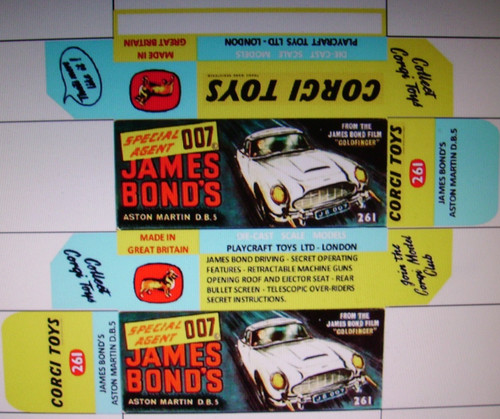 Repro replica box for corgi - box,