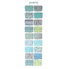 Postcard Wall Mounted Wire Card Rack 18 Pockets Landscape for Postcards (Q9)