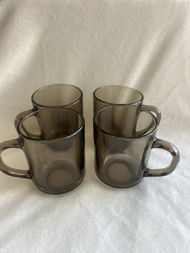 Vintage arcoroc smoked glass - vintage,
