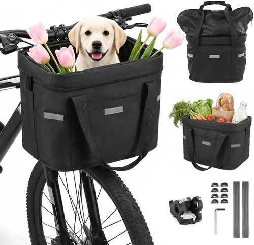 Front bike basket x - basket,, 12.6''