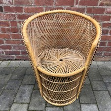 Vintage 1970's Wicker Barrel