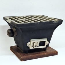Miniature Vintage Japanese Cast Iron Hibachi Table Top Grill - FREE SHIPPING