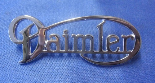 Daimler chrome boot badge - daimler,