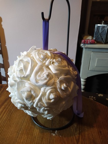 Ivory artificial faux rose - ivory,