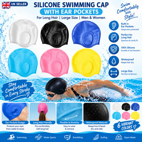 Silicone swimming cap - silicone,