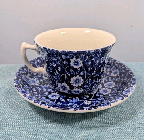 Vintage burleigh calico blue - vintage,