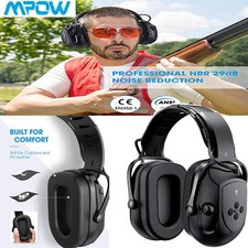 Mpow Bluetooth Ear Defenders Protection w/ Bag AM FM Radio Ear Muffs Headphones