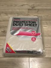 Prodec advance polyback cotton twill dust sheet new 12ft x 9ft