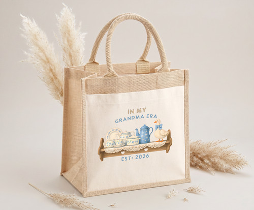 Personalised jute bag - personalised,