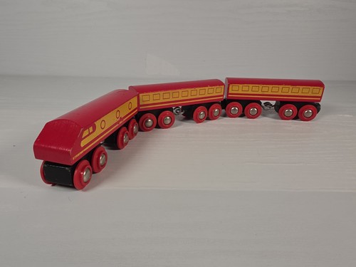 Preloved brio red diesel train - red,