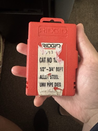 Ridgid pipe dies 3 - ridgid, 1/2"