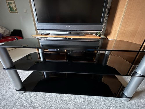 Stand black glass - tv,