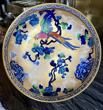 Art Deco Pottery Losol Ware Keeling & Co Large Footed Andes Pattern Bowl Macaw 