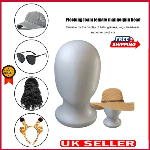 Polystyrene foam head dummy - head,