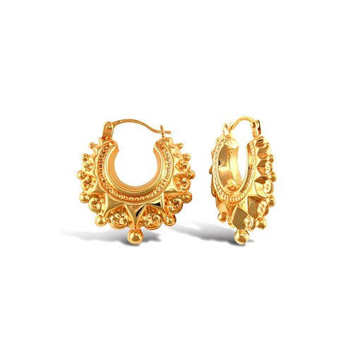 9ct yellow gold - 9ct, patterned