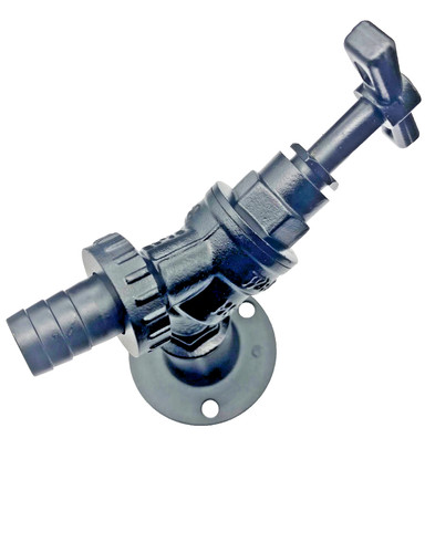 Matt black garden tap brass - garden,