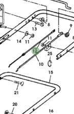 Genuine John Deere JS63C SA812 Mower Engine Brake Cable GX21599
