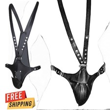 Men's PU Leather Body Suit