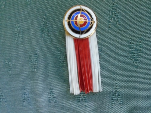 Vintage archery target and bow - archery,