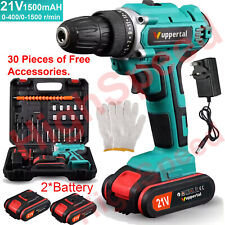 2 Battery Cordless Drill 21V