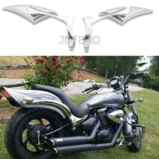 Chrome Motorcycle Blade Mirror For Suzuki Boulevard C50 C90 C109R M50 M90 Boss