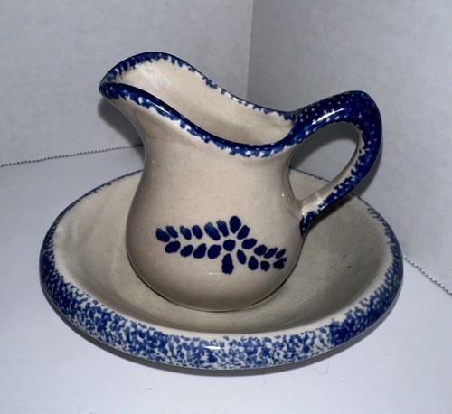 Vtg loomco stoneware blue - loomco,