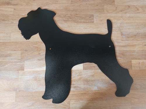 Lasercut schnauzer garden wall - schnauzer,