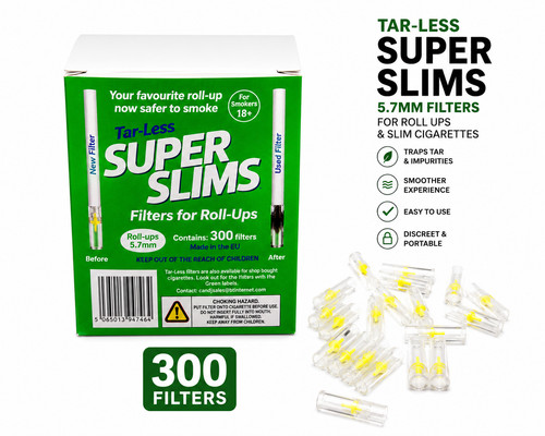 Tar less super slim filters - slim,
