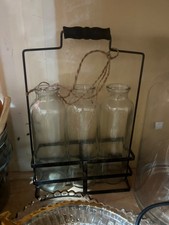 Decorative Farmhouse Vases with Holder