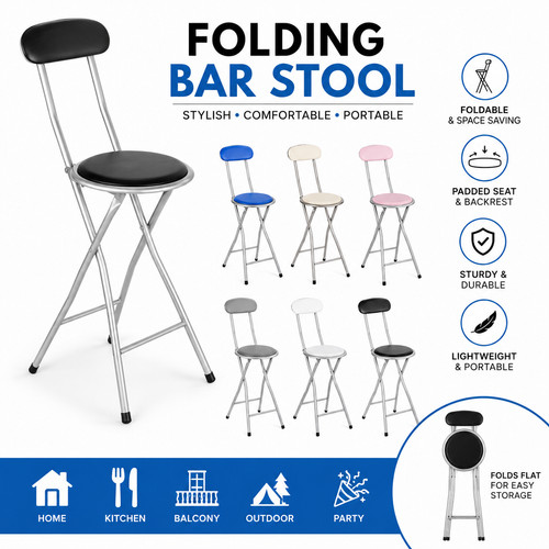 Folding bar stool chair padded - folding,