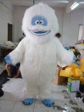 Yeti Abominable Snowman Mascot Costume Suits Cosplay Dress Christmas Party wear
