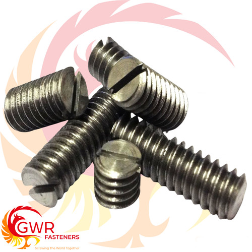 Steel slotted grub screws - ba,
