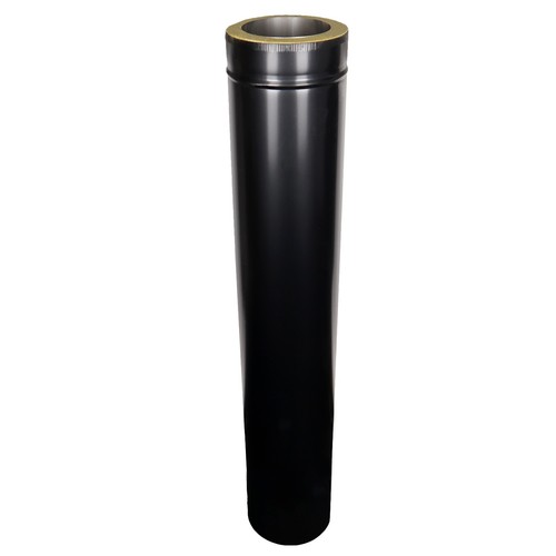 Length twin wall black 1000mm - twin,