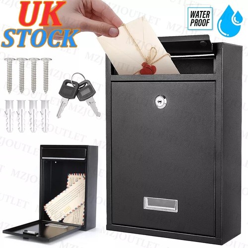 Black large letter - box, post