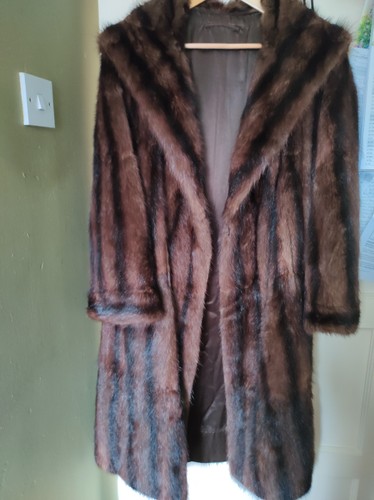 Womens vintage brown black - black, fur