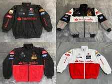 Adult F1 Vintage Racing Jacket, Mercedes-Benz Jacket,Ebroidered Cotton Padded