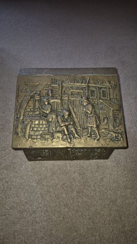 Vintage embossed brass - vintage,