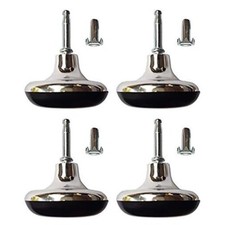 4x Chrome Feet Leg Gliders
