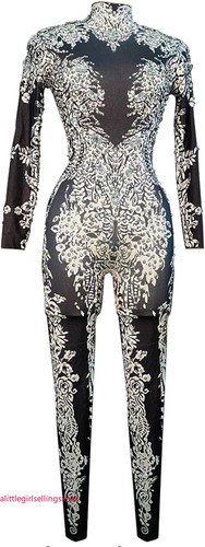 Women sexy rhinestone long - rhinestone,