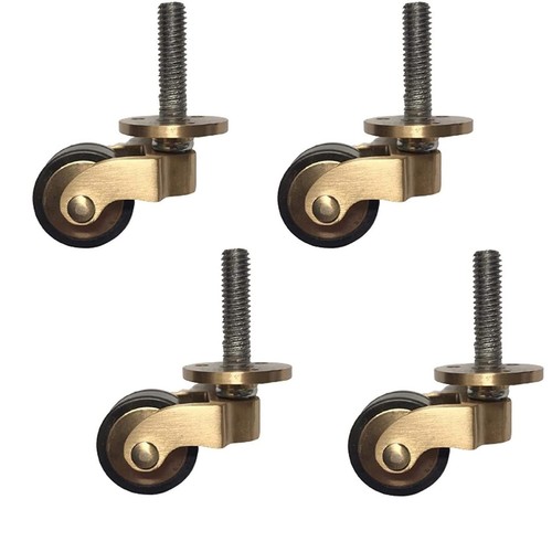 Solid brass casters wheels - solid,