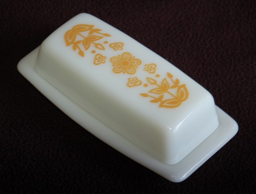 Pyrex butter dish butterfly - pyrex,