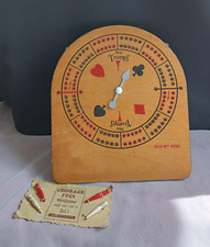 Vintage Circular Cribbage Board with Trump Indicator by Pavey 1930s