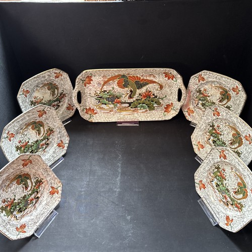 Art deco pheonix ware sandwich - deco,