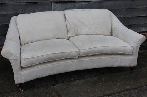 Curved two seat settee sofa - seat, w/