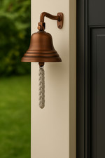 Copper Last Orders Bell Wall Mounted School Dinner Nautical Home Bar Bell 10"